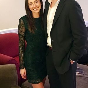 Dark Green Revolve Cocktail Dress